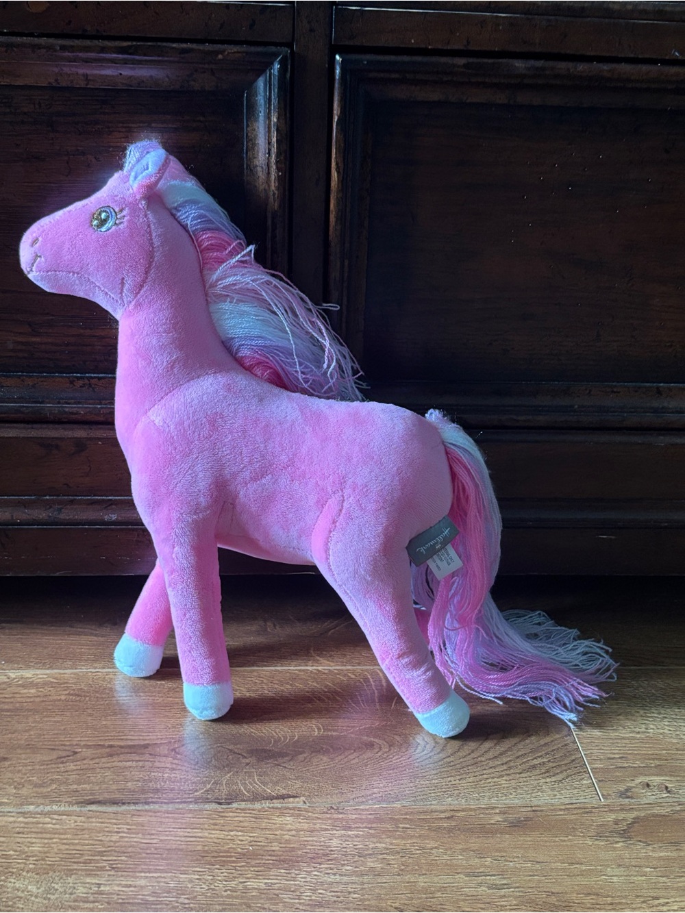 Pink Plush Horse Toy - Soft Stuffed Animal
